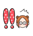 ツイン団子ガール・デカ文字（個別スタンプ：39）