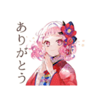 和ロリ少女の丁寧なお返事♡（個別スタンプ：7）