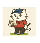 猫山ヒデキのゴルフ日和（個別スタンプ：1）