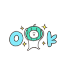 biepo 夏のしろまーる 省スペース（個別スタンプ：3）