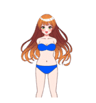 ❤️着せ替え⭐コーデ11♪夏（個別スタンプ：9）