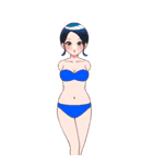 ❤️着せ替え⭐コーデ11♪夏（個別スタンプ：17）