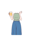 ❤️着せ替え⭐コーデ11♪夏（個別スタンプ：23）