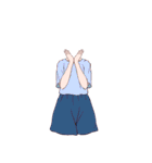 ❤️着せ替え⭐コーデ11♪夏（個別スタンプ：40）