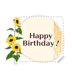 8月の誕生花＊メッセージスタンプ（個別スタンプ：18）