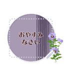 8月の誕生花＊メッセージスタンプ（個別スタンプ：24）