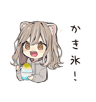 フェレットちゃんの夏休み♡（個別スタンプ：5）