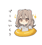 フェレットちゃんの夏休み♡（個別スタンプ：21）