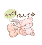 もふもふ♡ガーリーベアのかわいい毎日（個別スタンプ：24）