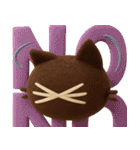大人かわいい絵本の猫40[夏]3DフェルトVer（個別スタンプ：3）