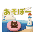 大人かわいい絵本の猫40[夏]3DフェルトVer（個別スタンプ：34）