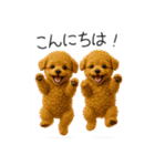毎日使える！夏のプードル（個別スタンプ：2）