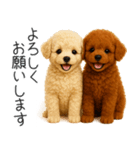 毎日使える！夏のプードル（個別スタンプ：8）
