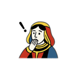 トランプのひとたち（騎士・王妃・王様）（個別スタンプ：7）