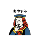 トランプのひとたち（騎士・王妃・王様）（個別スタンプ：22）