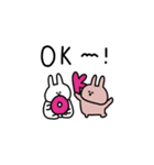 うさぎだけ。ゆるく。敬語。（個別スタンプ：1）