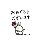 うさぎだけ。ゆるく。敬語。（個別スタンプ：31）