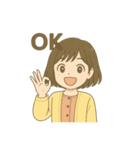 元気でかわいいお姉さん（個別スタンプ：4）