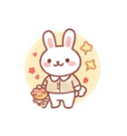 うさぎのもぐもぐデイズ（個別スタンプ：3）