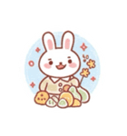 うさぎのもぐもぐデイズ（個別スタンプ：5）