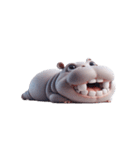 ダラダラ暴牙カバ（個別スタンプ：3）
