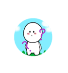 可愛い動く人のスタンプです。（個別スタンプ：1）