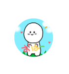 可愛い動く人のスタンプです。（個別スタンプ：4）