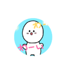 可愛い動く人のスタンプです。（個別スタンプ：6）