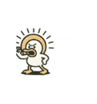 動くガーガーアヒル先輩③（個別スタンプ：13）
