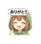 フードっ娘の気持ち（個別スタンプ：3）