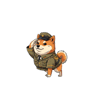 【敬礼犬 4】（個別スタンプ：5）