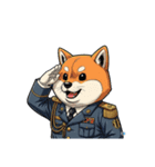 【敬礼犬 4】（個別スタンプ：6）