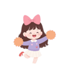 かわいい服を着た長い髪の女の子（NT）（個別スタンプ：6）