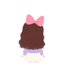 かわいい服を着た長い髪の女の子（NT）（個別スタンプ：8）