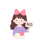 かわいい服を着た長い髪の女の子（NT）（個別スタンプ：9）