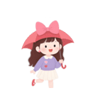 かわいい服を着た長い髪の女の子（NT）（個別スタンプ：10）