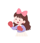 かわいい服を着た長い髪の女の子（NT）（個別スタンプ：13）
