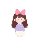 かわいい服を着た長い髪の女の子（NT）（個別スタンプ：19）
