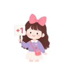かわいい服を着た長い髪の女の子（NT）（個別スタンプ：20）