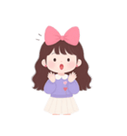 かわいい服を着た長い髪の女の子（NT）（個別スタンプ：22）