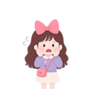 かわいい服を着た長い髪の女の子（NT）（個別スタンプ：25）