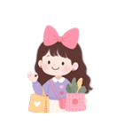 かわいい服を着た長い髪の女の子（NT）（個別スタンプ：29）