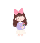 かわいい服を着た長い髪の女の子（NT）（個別スタンプ：31）