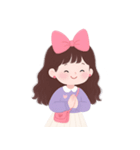 かわいい服を着た長い髪の女の子（NT）（個別スタンプ：32）