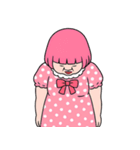 ぽっちゃり女子はピンクが好き  (NT)（個別スタンプ：8）