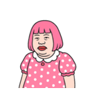 ぽっちゃり女子はピンクが好き  (NT)（個別スタンプ：10）