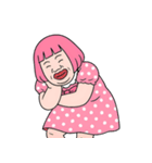 ぽっちゃり女子はピンクが好き  (NT)（個別スタンプ：13）