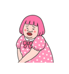 ぽっちゃり女子はピンクが好き  (NT)（個別スタンプ：15）