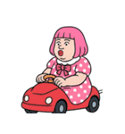 ぽっちゃり女子はピンクが好き  (NT)（個別スタンプ：20）