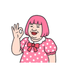 ぽっちゃり女子はピンクが好き  (NT)（個別スタンプ：23）